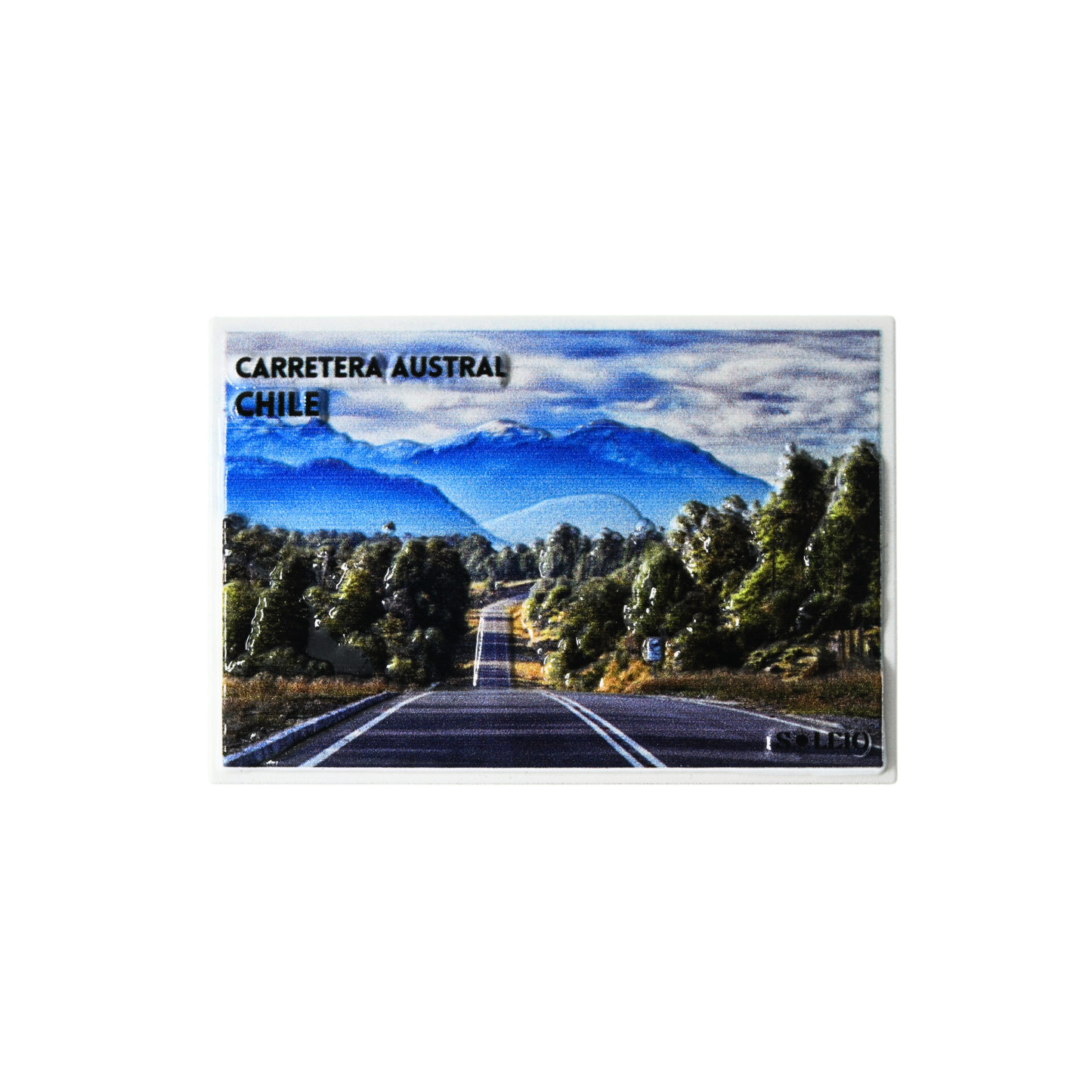 Imán Decorativo Resina 3D Carretera Austral