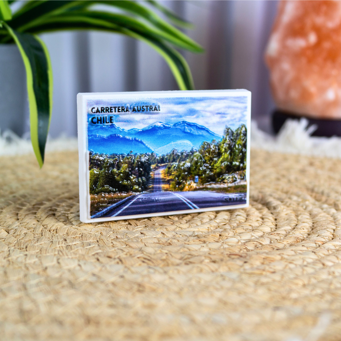 Imán Decorativo Resina 3D Carretera Austral