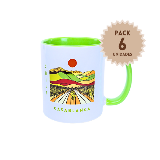 Pack 6 Tazas 300 ml Chile Casablanca