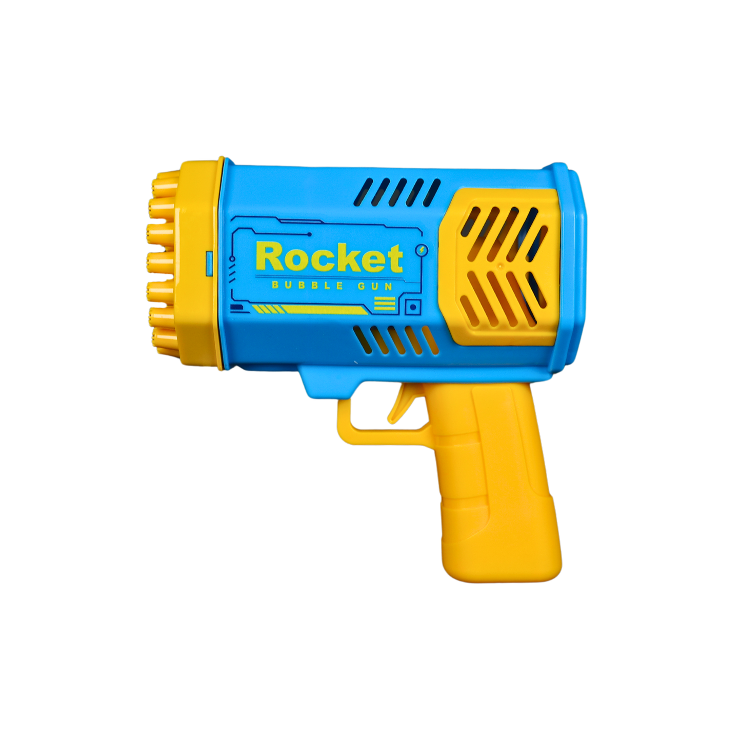 Lanzador De Burbujas LED Rocket Bubble Gun Azul