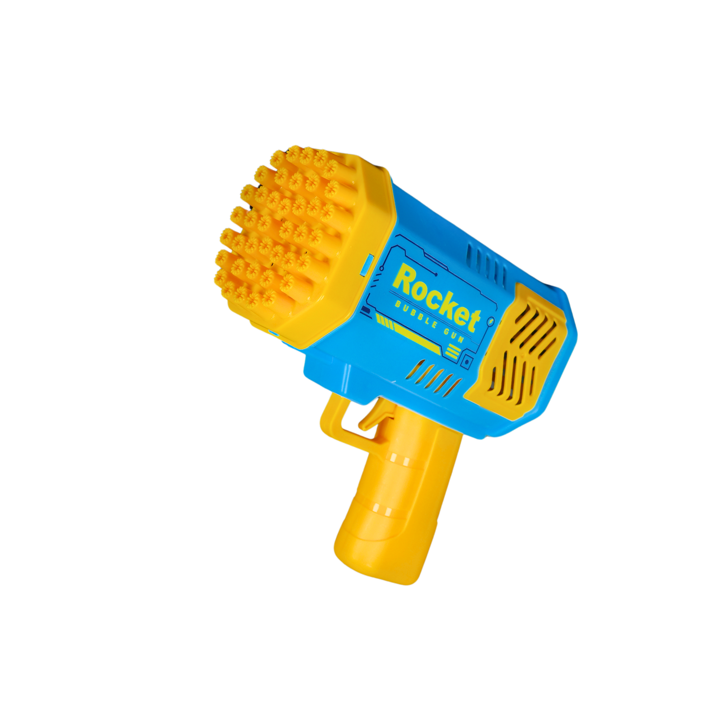 Lanzador De Burbujas LED Rocket Bubble Gun Azul