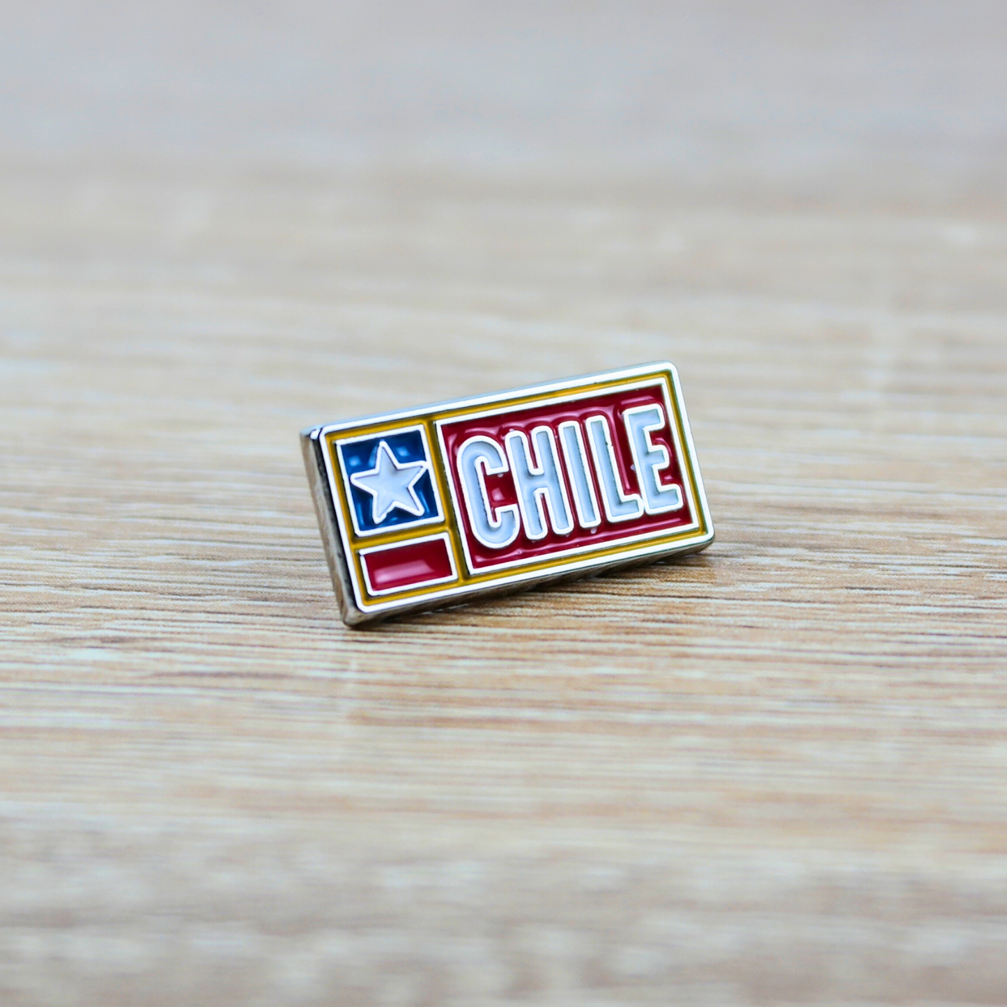 Pin Metálico Souvenir de Chile Bandera