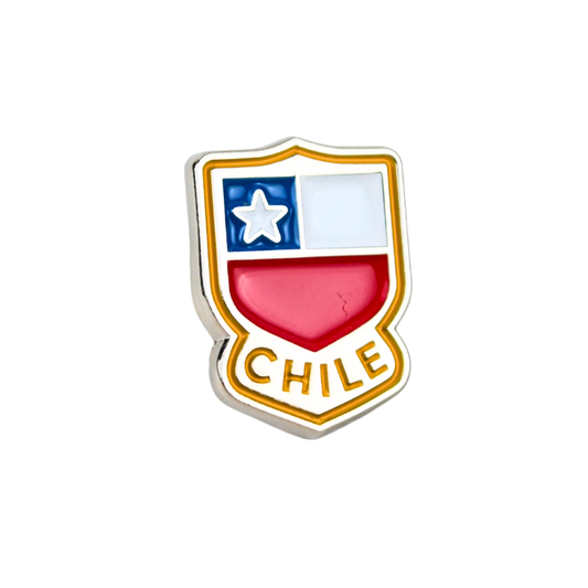 Pin Metálico Souvenir de Chile Logo
