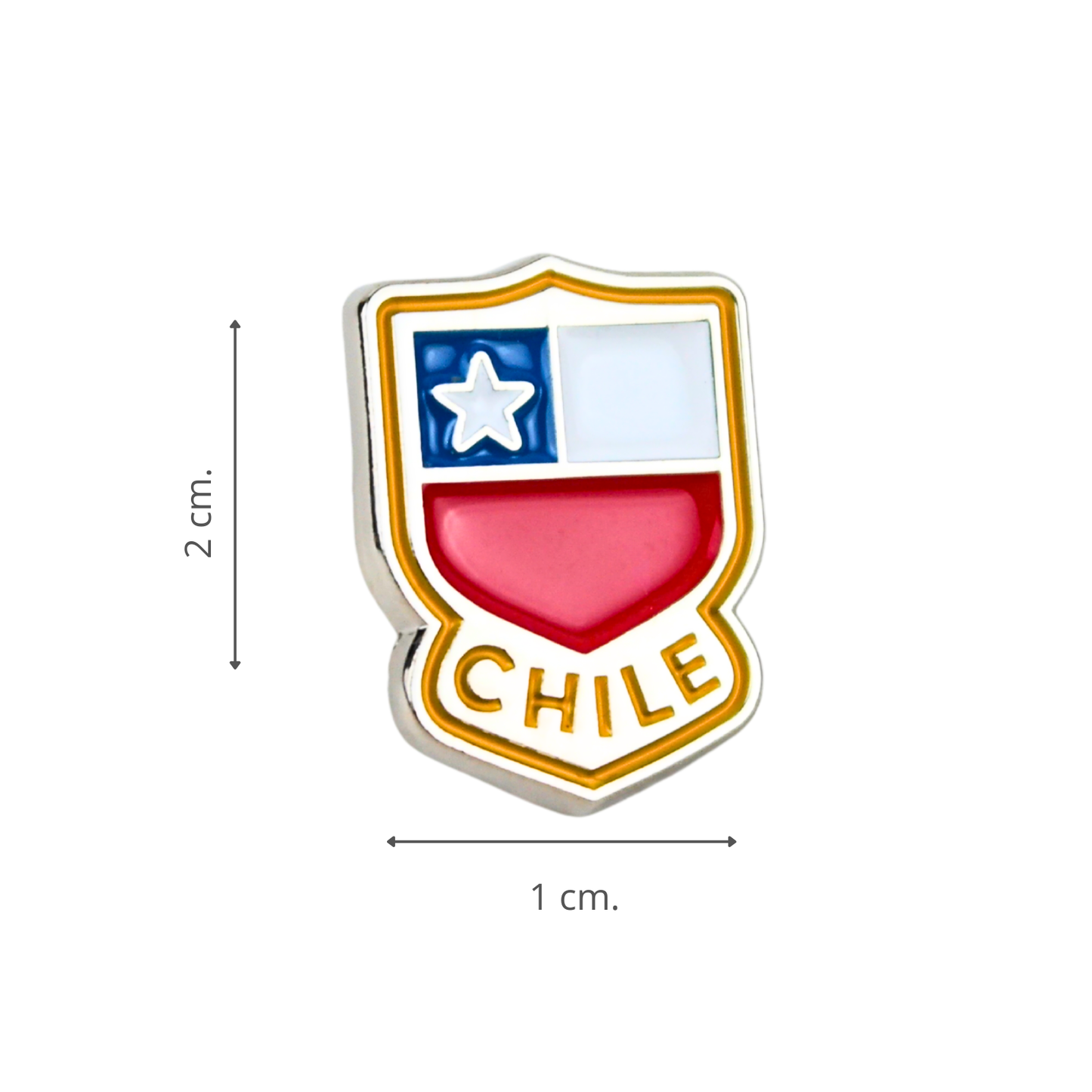 Pin Metálico Souvenir de Chile Logo