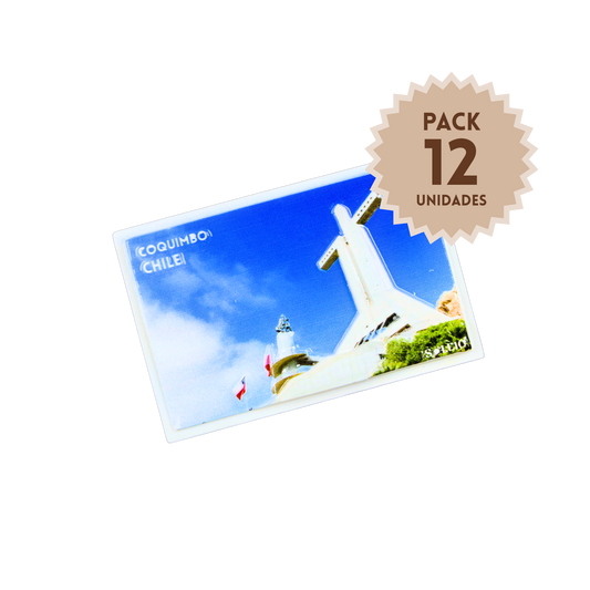 Pack 12 Imanes Resina 3D Chile Coquimbo