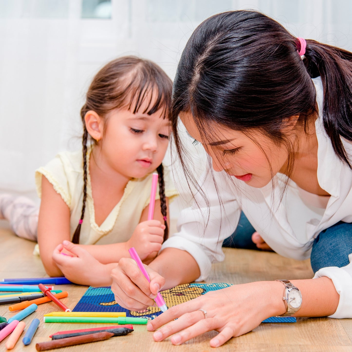 Pintura Diamante Tulipan Niña Rubia