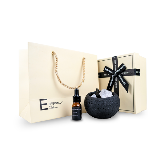 Difusor Aromático Piedra Volcánica Y Cuarzo + Aceite 10ml