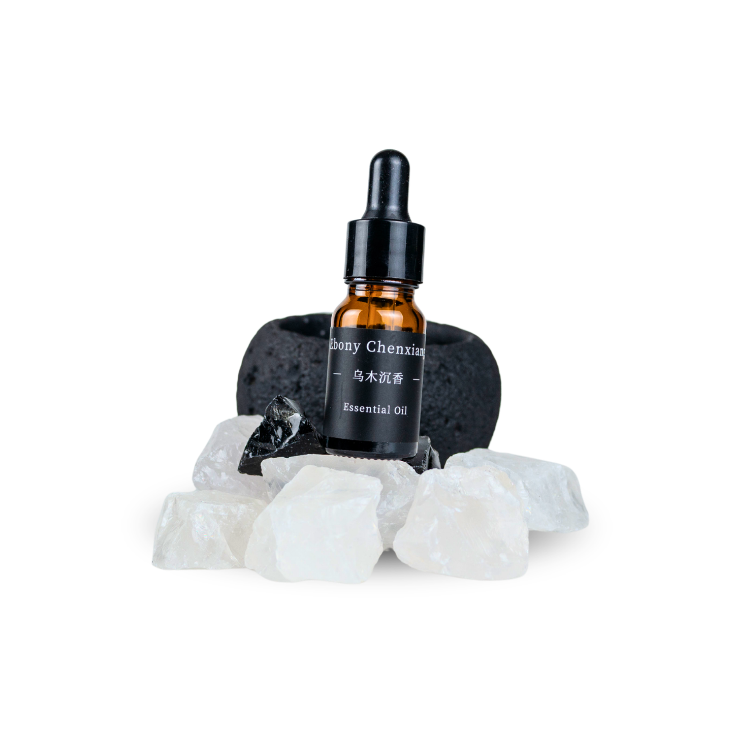 Difusor Aromático Piedra Volcánica Y Cuarzo + Aceite 10ml