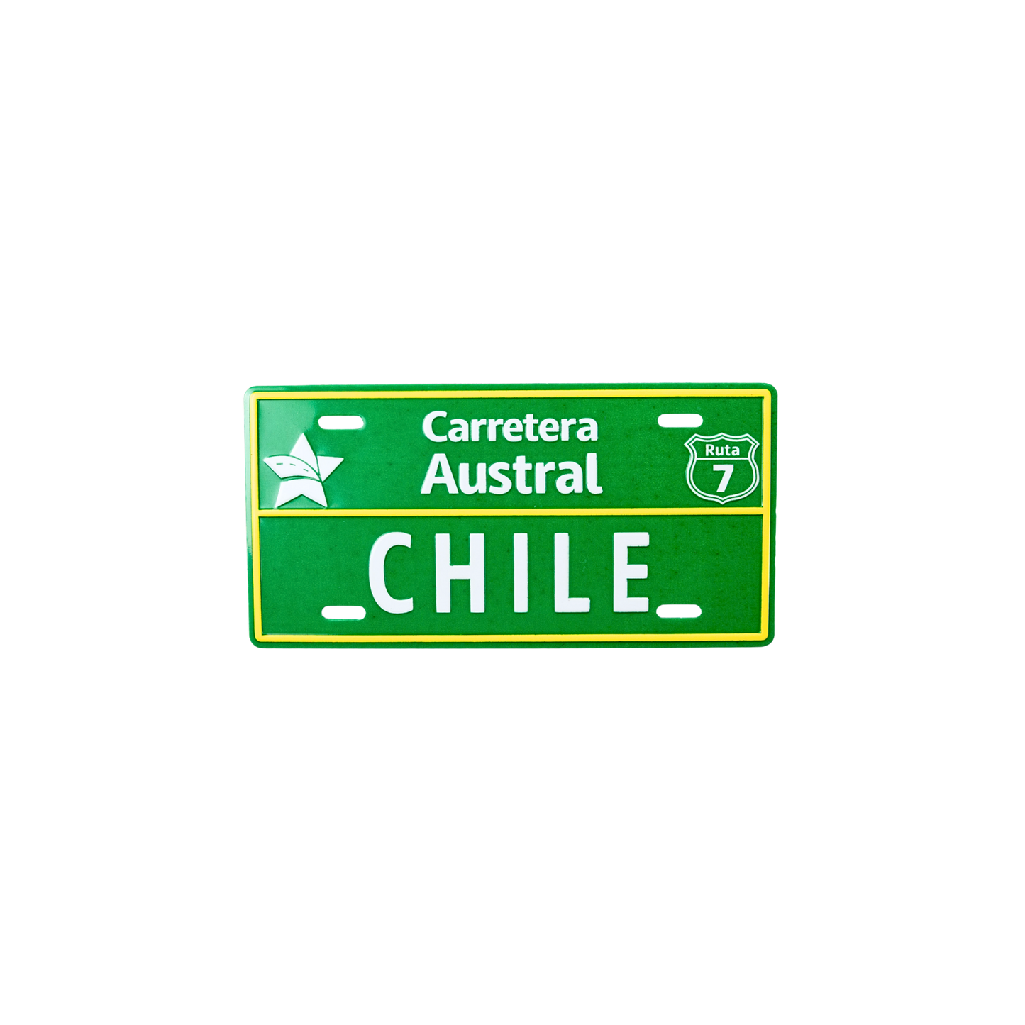 Pack 12 Imanes Diseño Patente Carretera Austral Ruta 7