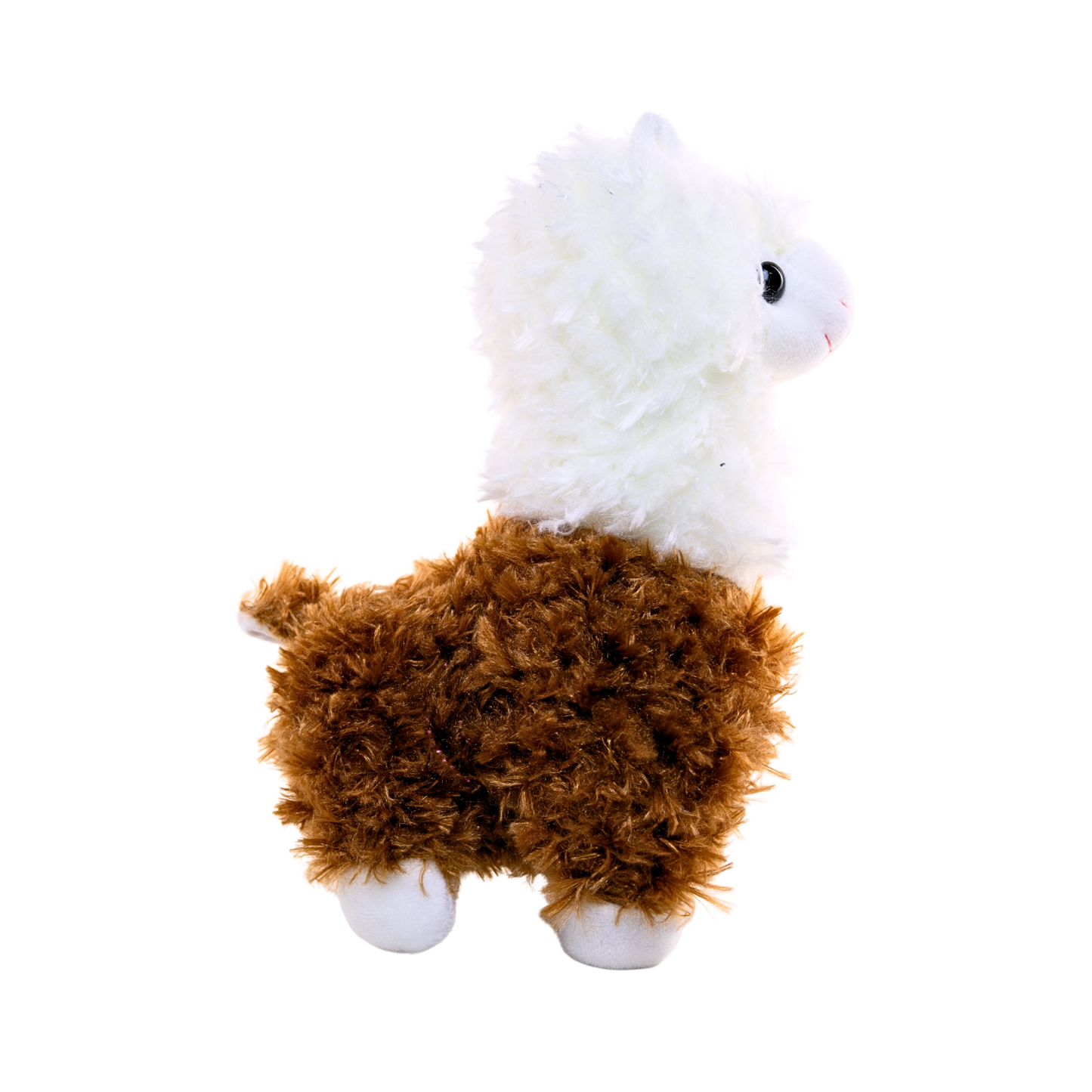 Peluche Llama Souvenir de Chile con Escudo Bordado Marrón