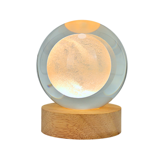 Embalaje Lampara Bola De Cristal LED Luna 30 Unidades