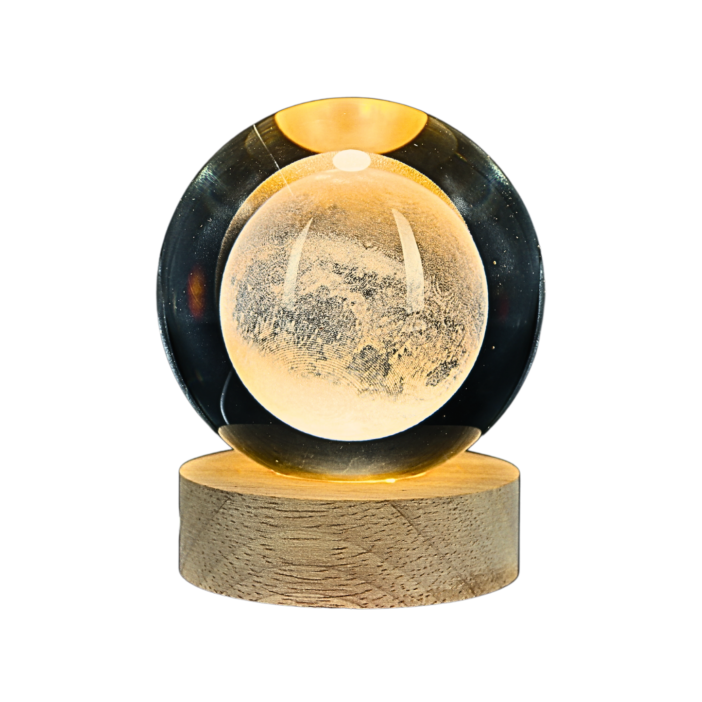 Embalaje Lampara Bola De Cristal LED Luna 30 Unidades