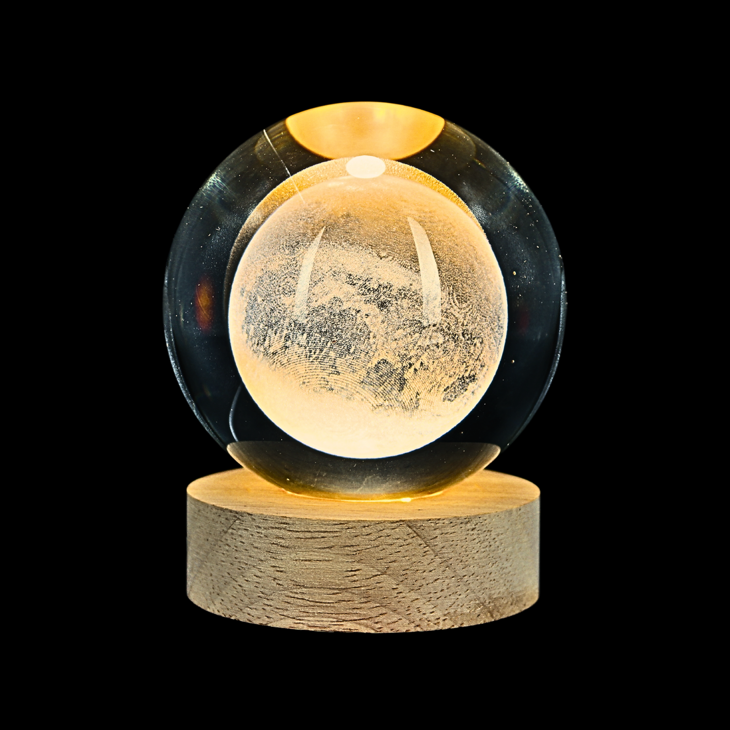 Embalaje Lampara Bola De Cristal LED Luna 30 Unidades