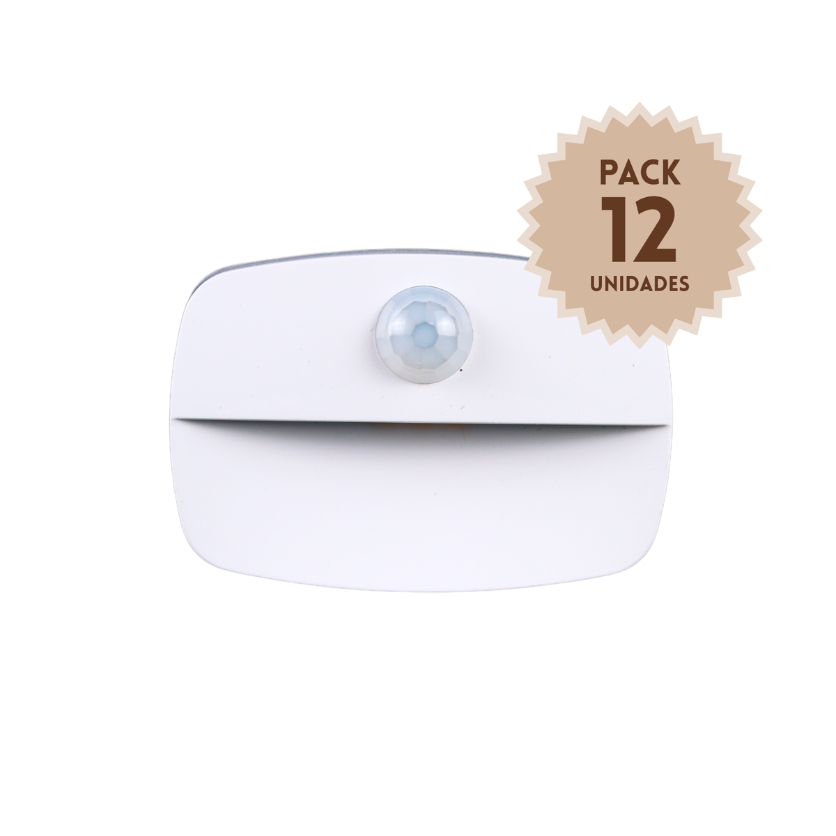 Pack 12 Luz Led Con Sensor De Movimiento Ovalado