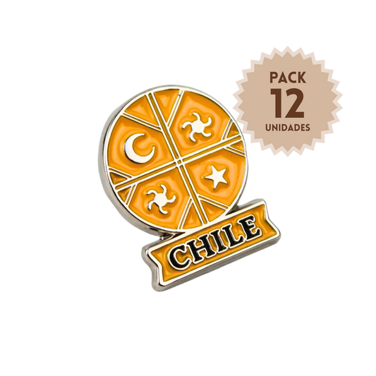 Pack 12 Pines Metal Souvenir Kultrún