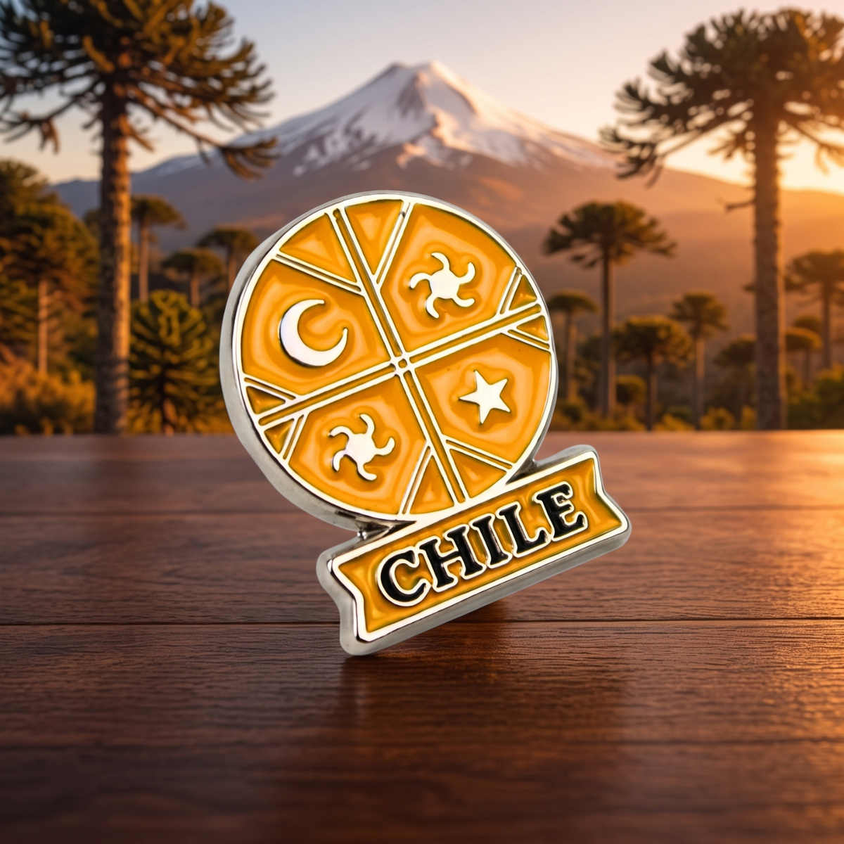 Pack 12 Pines Metal Souvenir Kultrún