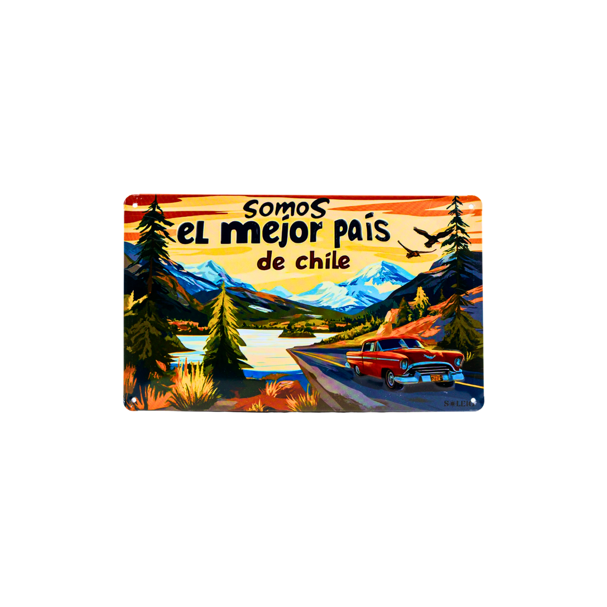 Pack 12 Cartel Metálico “Somos el Mejor País de Chile”