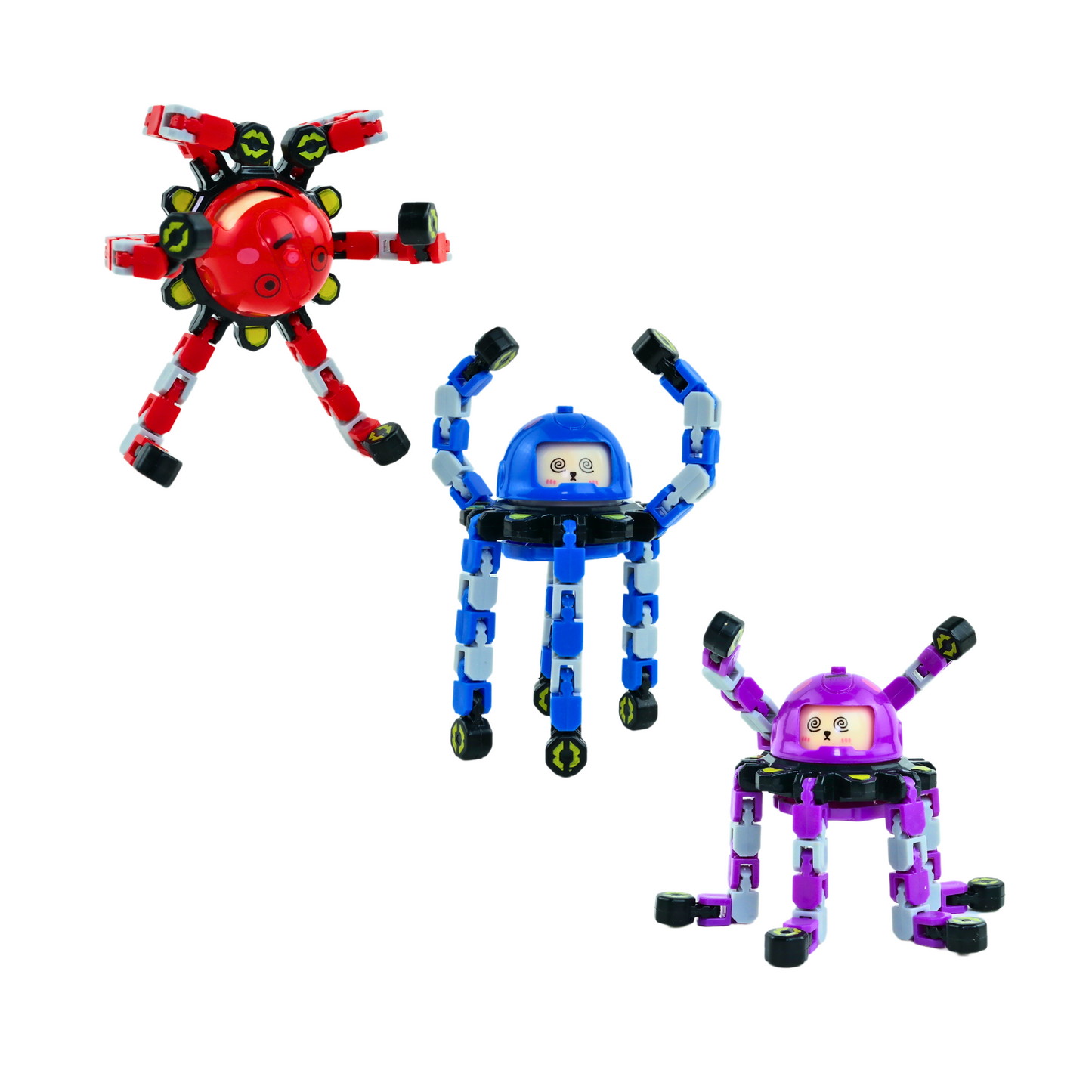 Juguete Fidget Spinner Transformable Antiestrés Azul