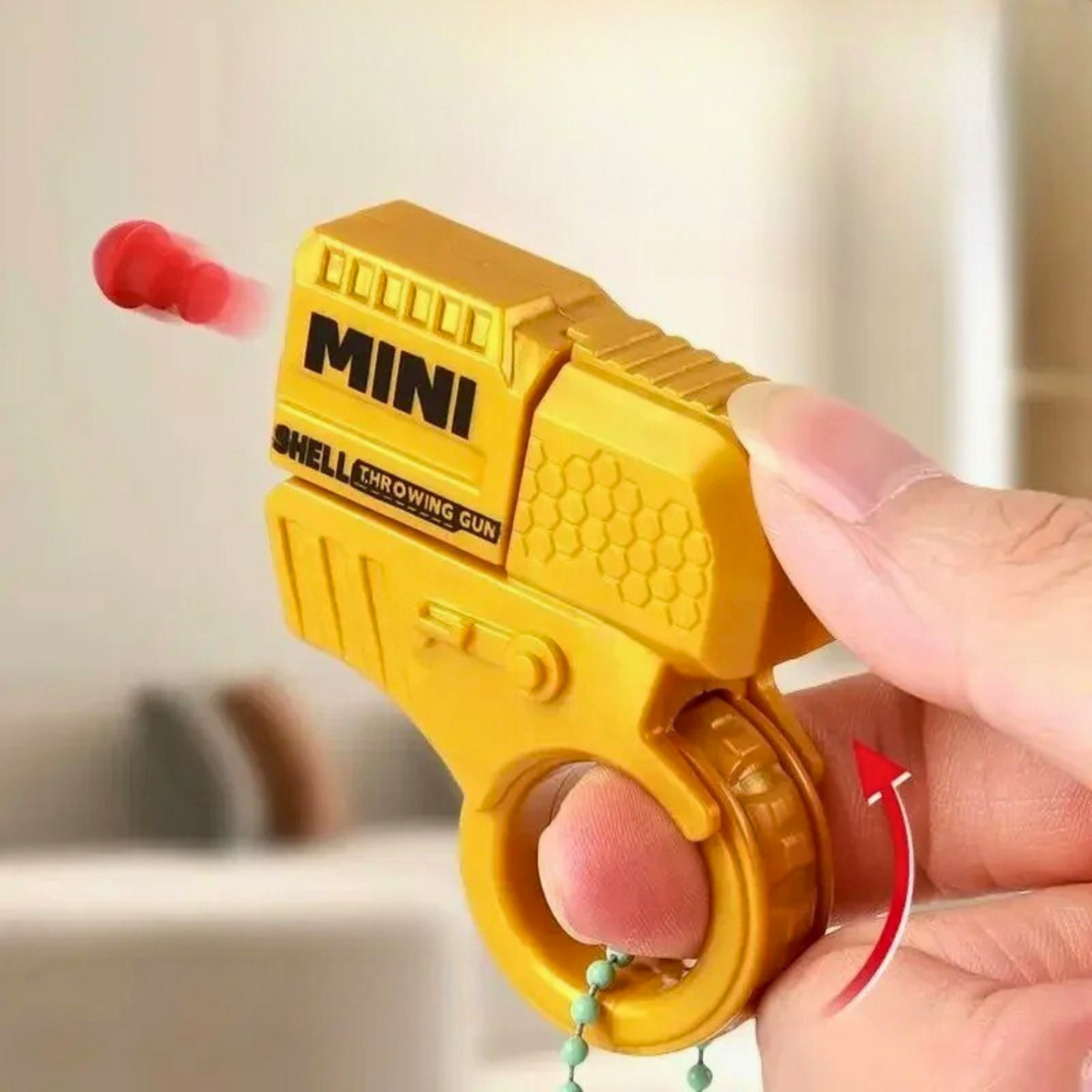 Juguete Fidget Mini Lanzador Anti Estrés Plateado