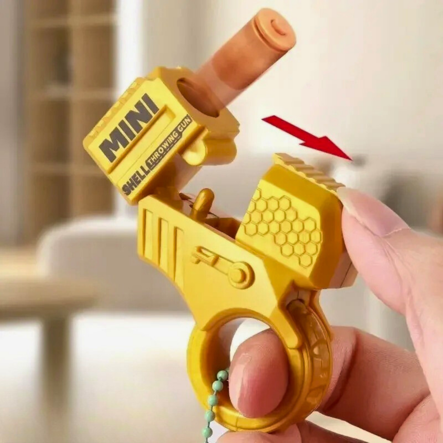 Juguete Fidget Mini Lanzador Anti Estrés Plateado