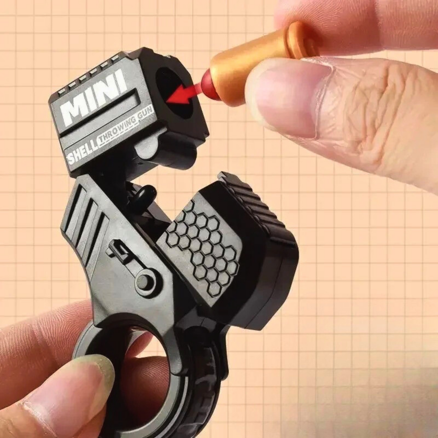 Juguete Fidget Mini Lanzador Anti Estrés Negro