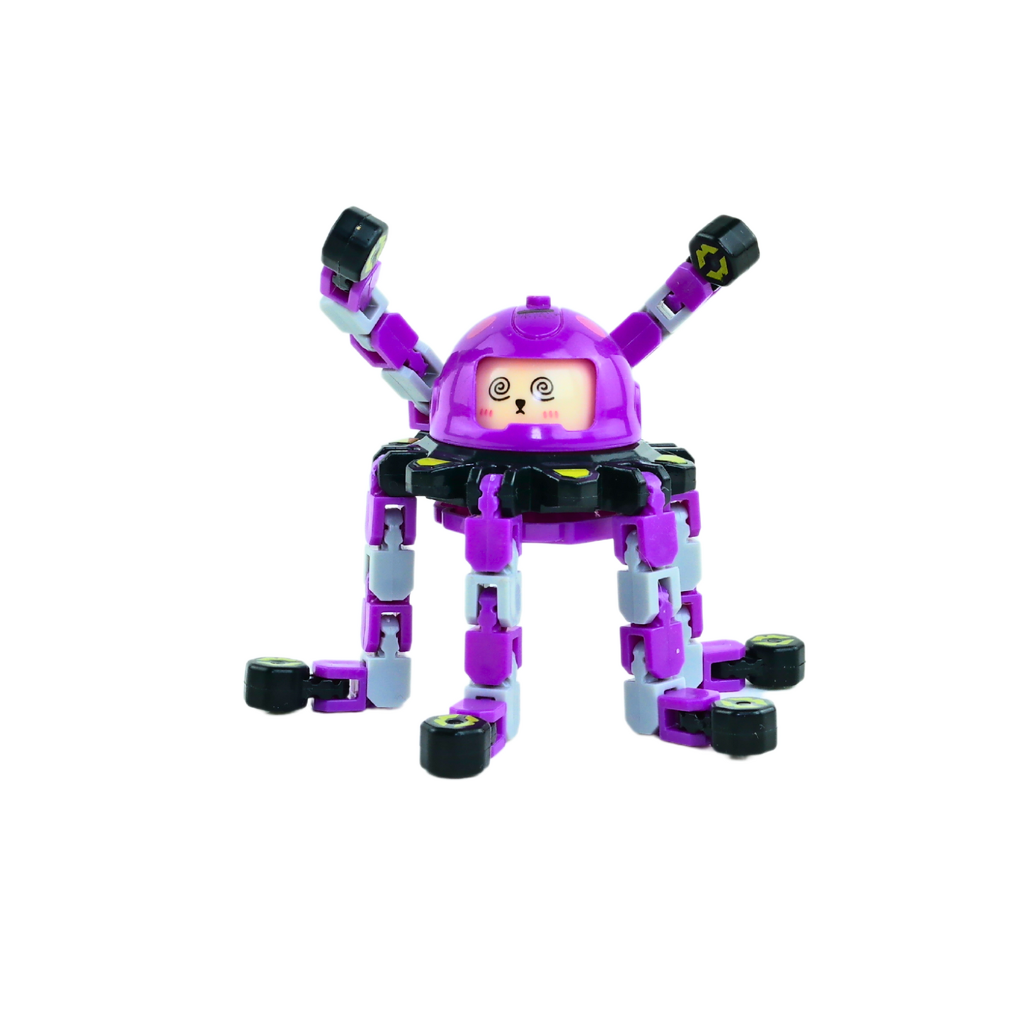 Juguete Fidget Spinner Transformable Antiestrés Morado