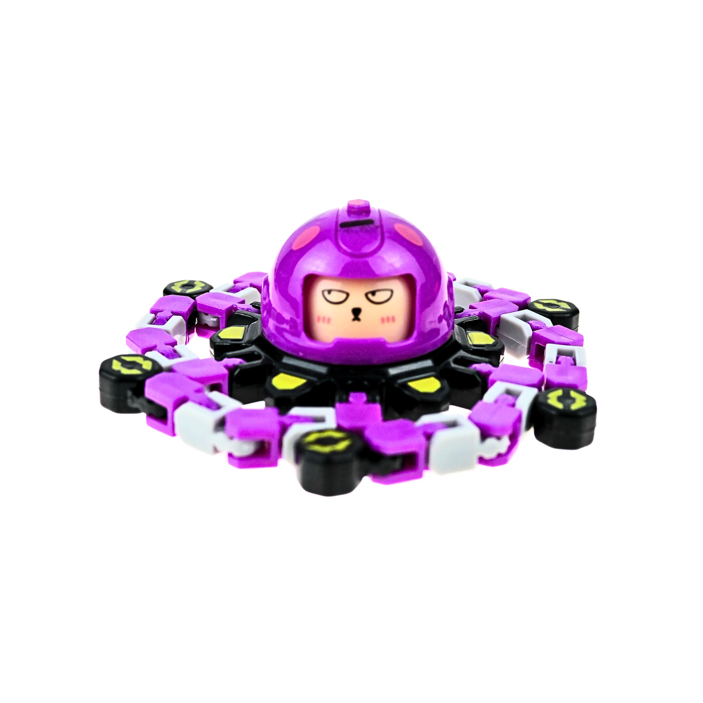 Juguete Fidget Spinner Transformable Antiestrés Morado