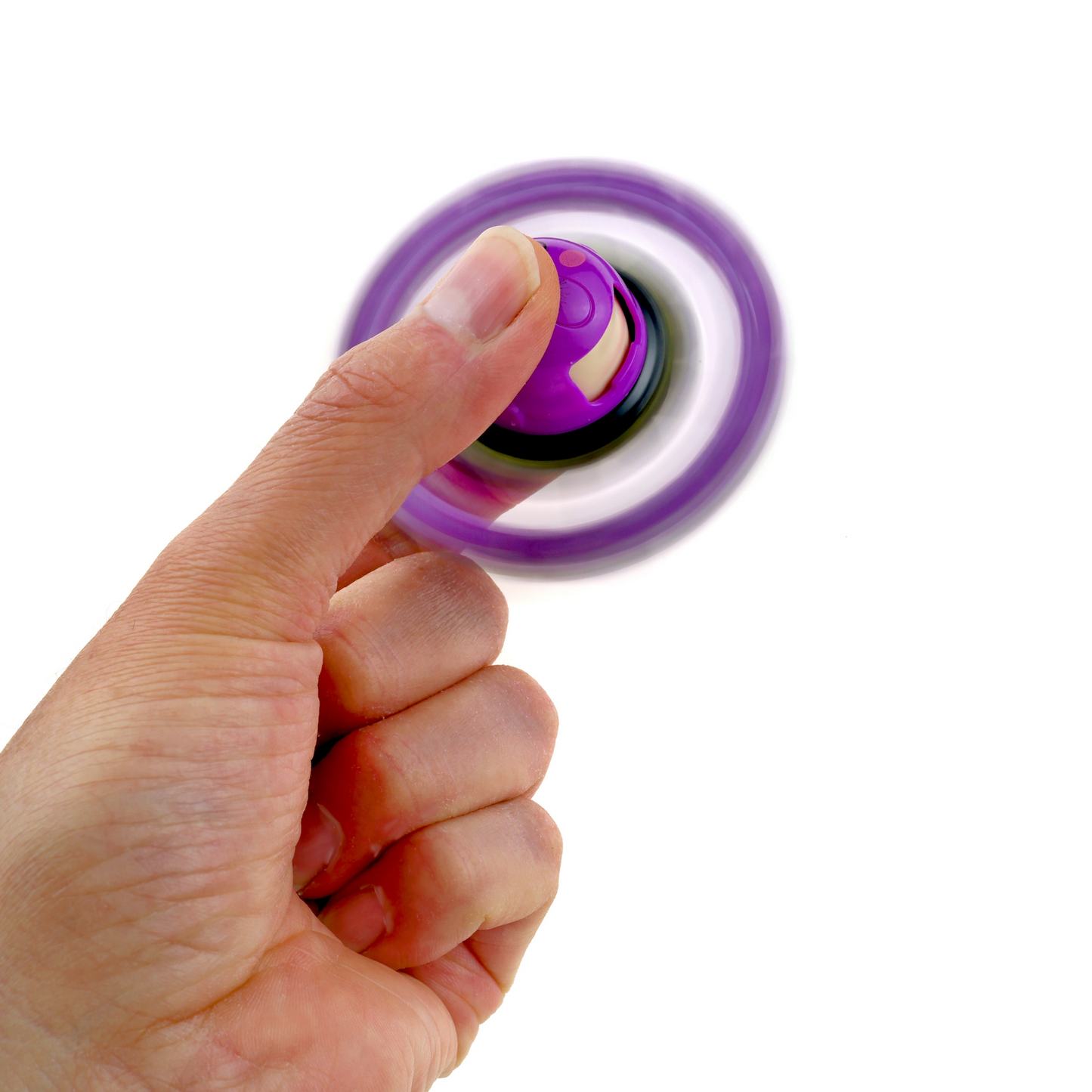 Juguete Fidget Spinner Transformable Antiestrés Morado