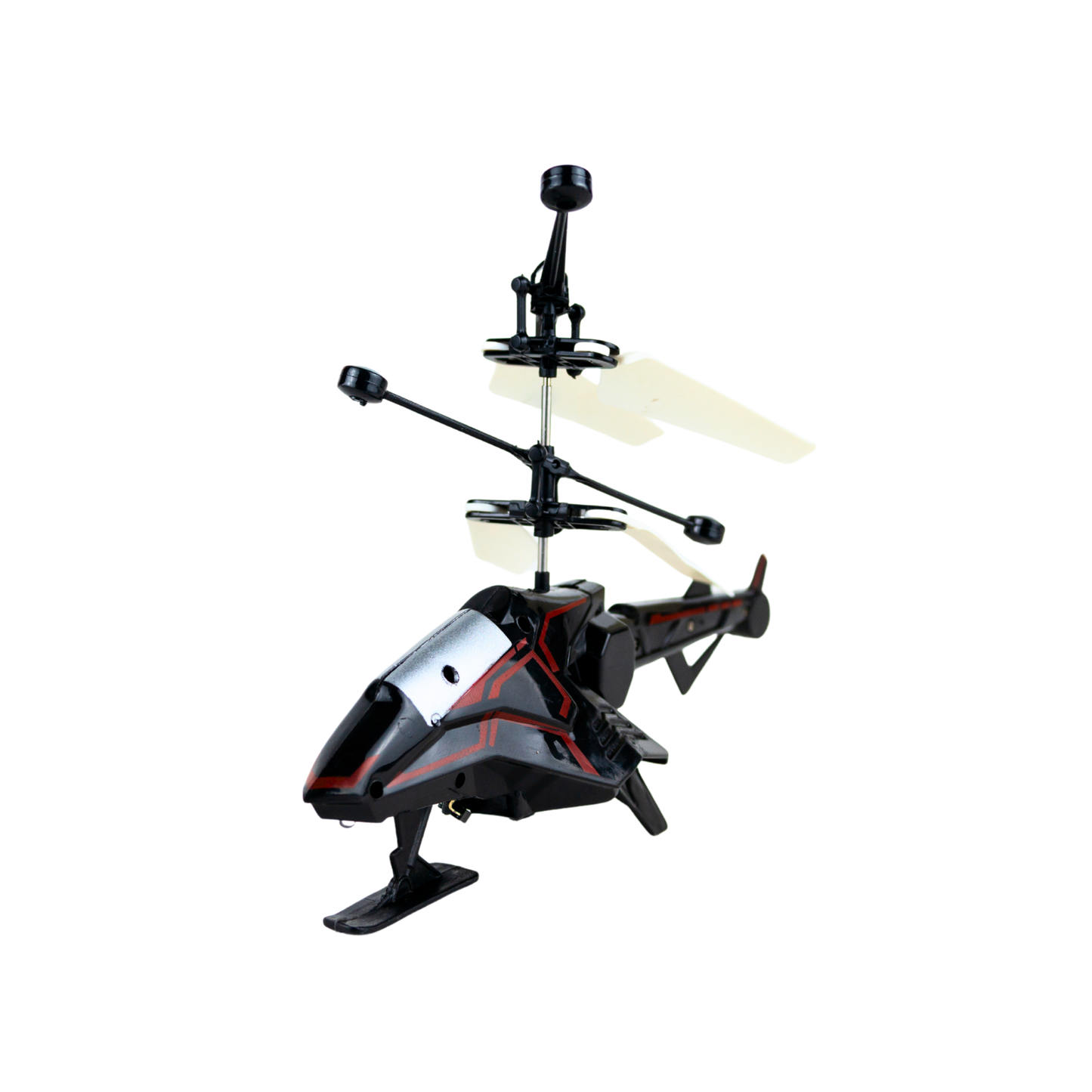 Helicóptero de Juguete Volador por Inducción con Control Remoto Negro Rojo