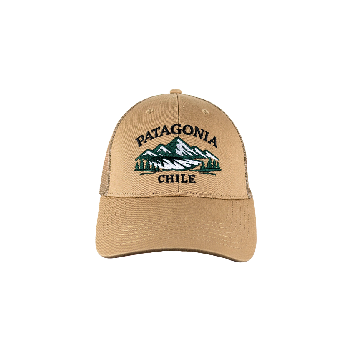 Pack 4 Jockey Trucker Bordado Patagonia Chile Beige