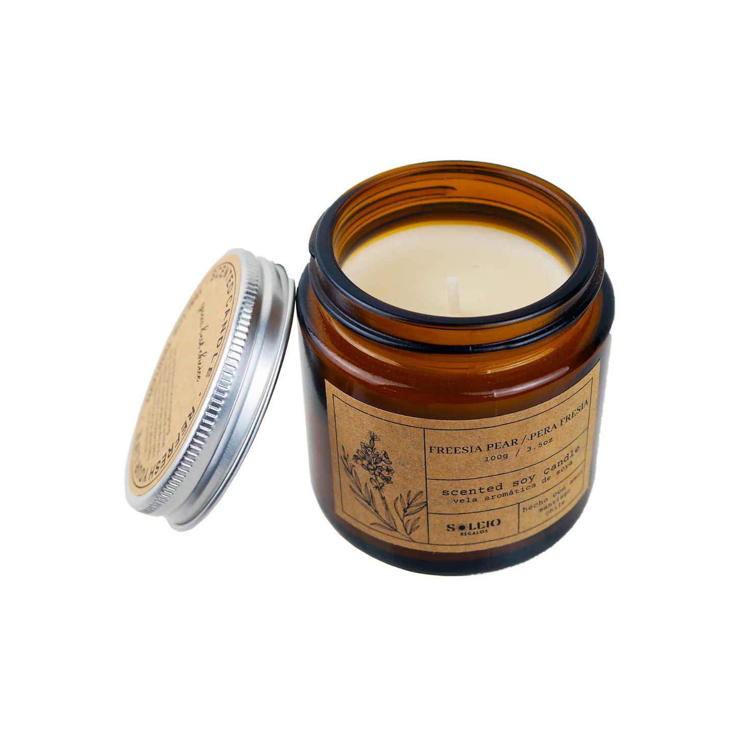 Vela Aromática Soya Pera Fresia