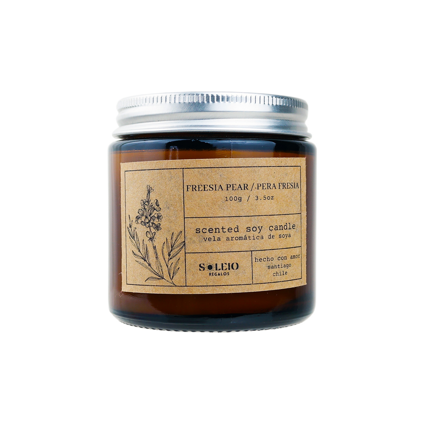 Vela Aromática Soya Pera Fresia