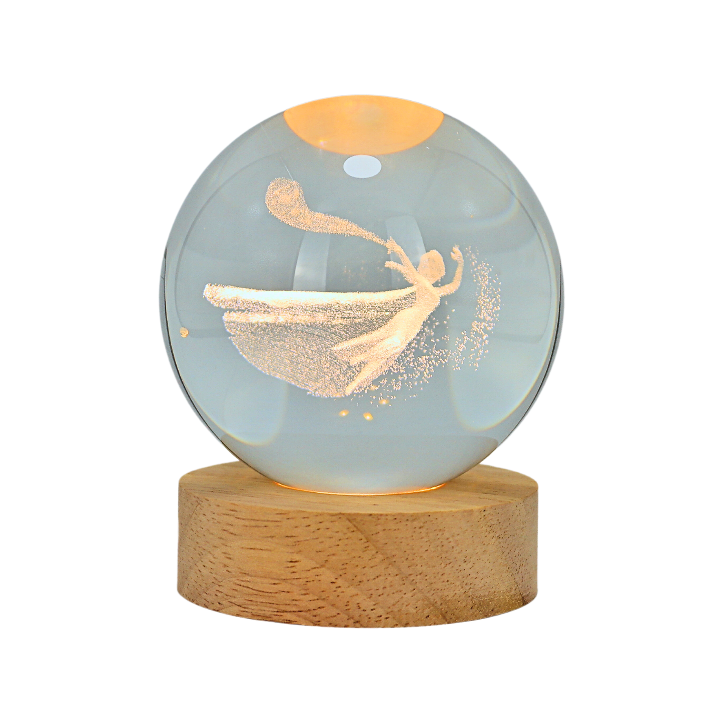 Lampara Bola De Cristal LED Princesa
