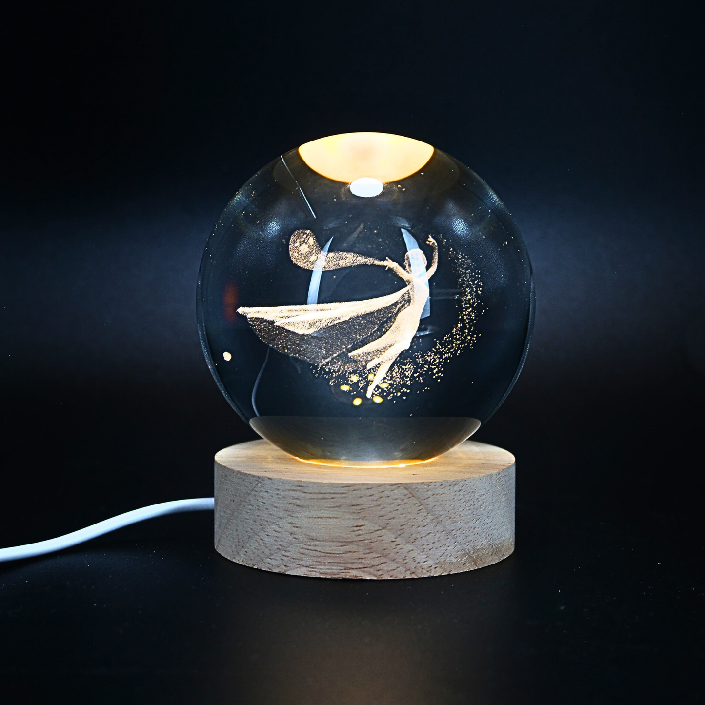 Lampara Bola De Cristal LED Princesa