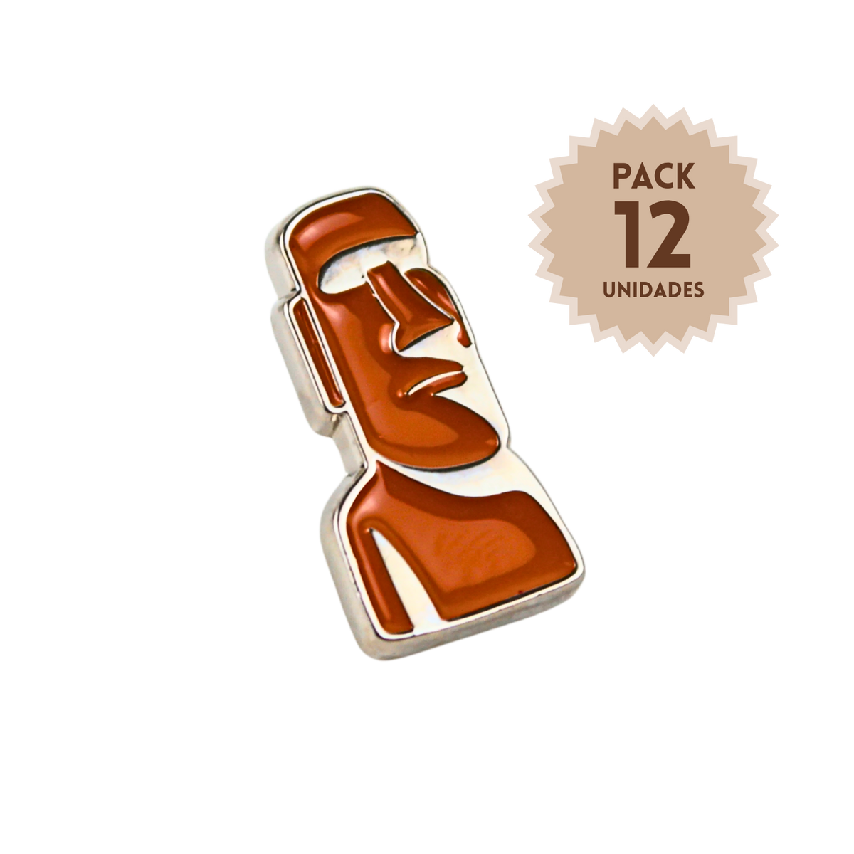 Pack 12 Pines Metal Souvenir Rapa Nui