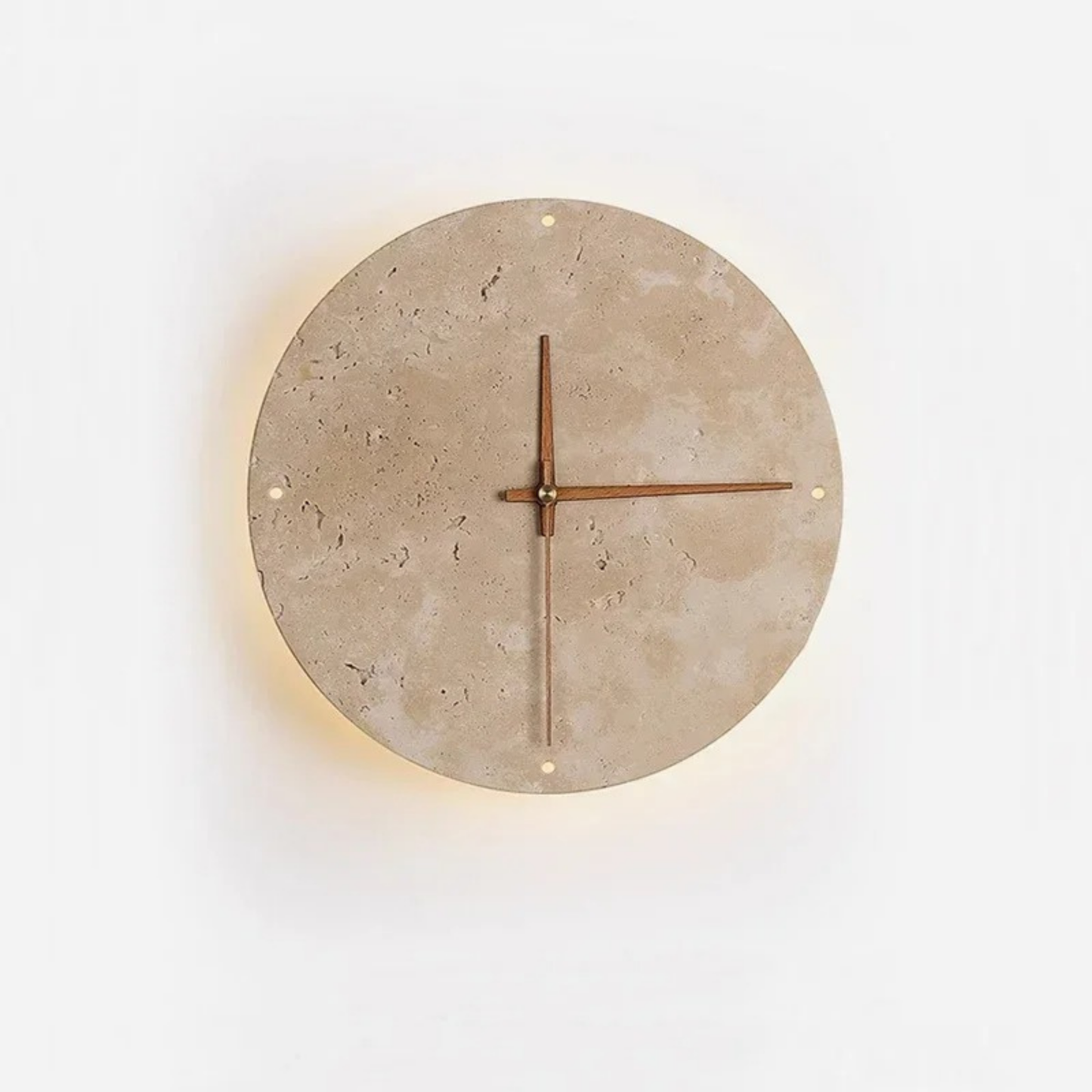 Reloj de Pared LED de Piedra Natural con Estilo Premium