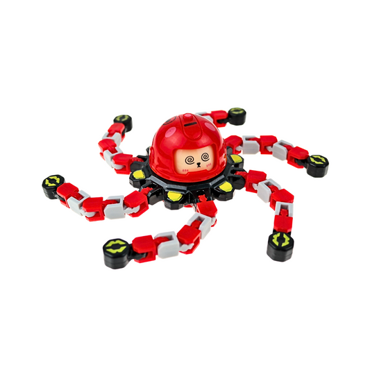 Juguete Fidget Spinner Transformable Antiestrés Rojo