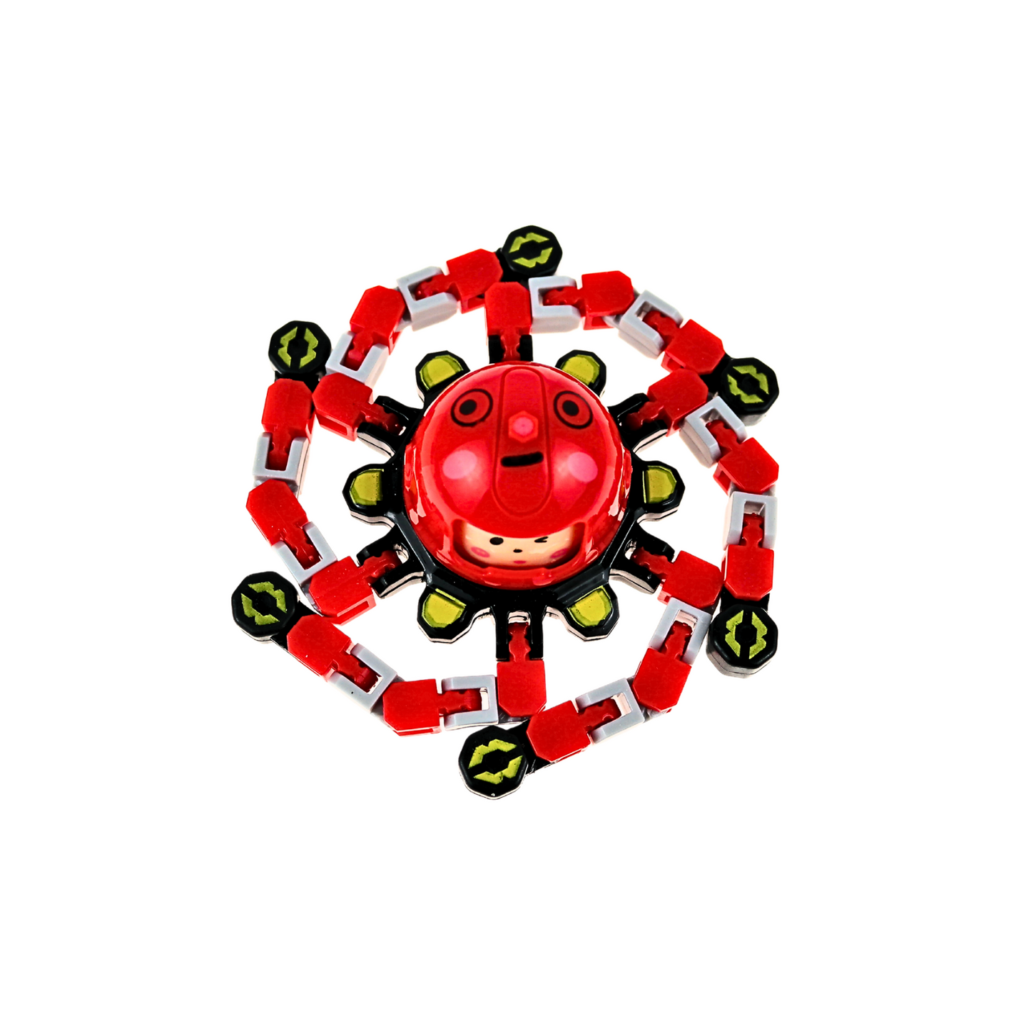 Juguete Fidget Spinner Transformable Antiestrés Rojo