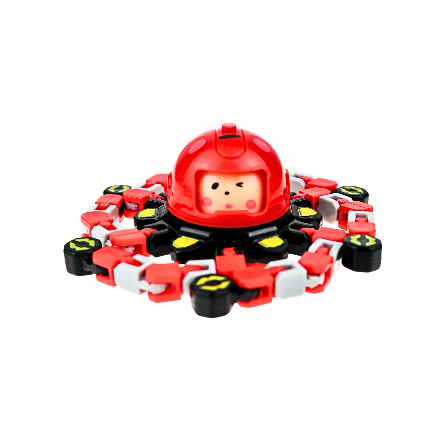 Juguete Fidget Spinner Transformable Antiestrés Rojo