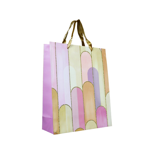 Bolsas De Regalo Diseños Con Brillos 32 X 26 X 10 - Rosa