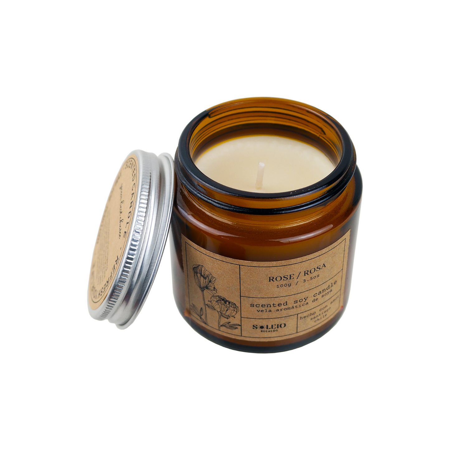 Vela Aromática Soya  Rosa