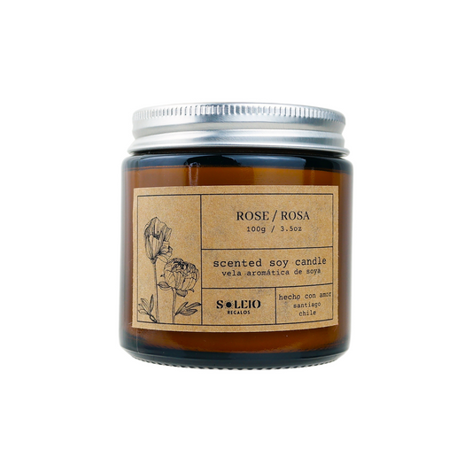 Vela Aromática Soya  Rosa