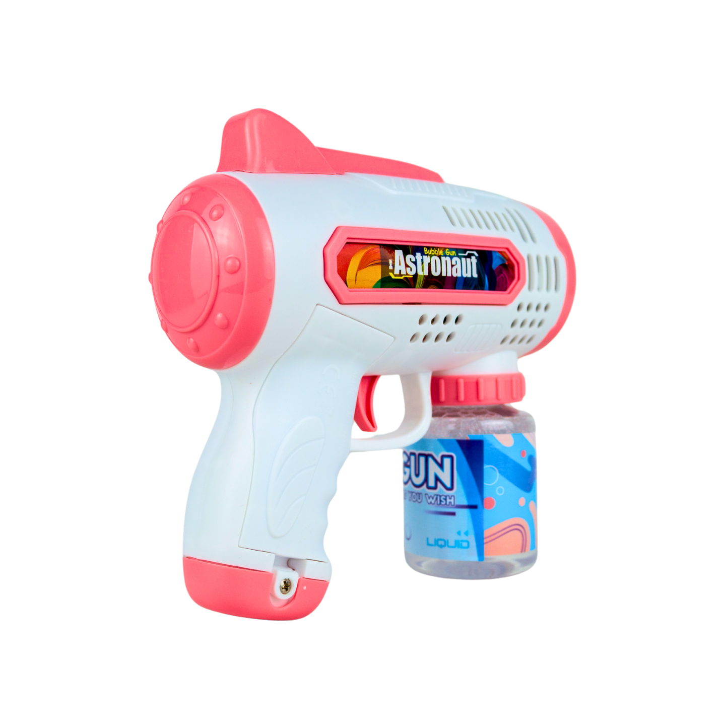 Lanzador de Burbujas Eléctrico con Luces LED Rosada