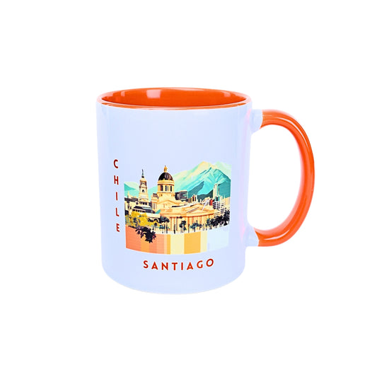 Taza De Cerámica Chile 300 Ml Santiago