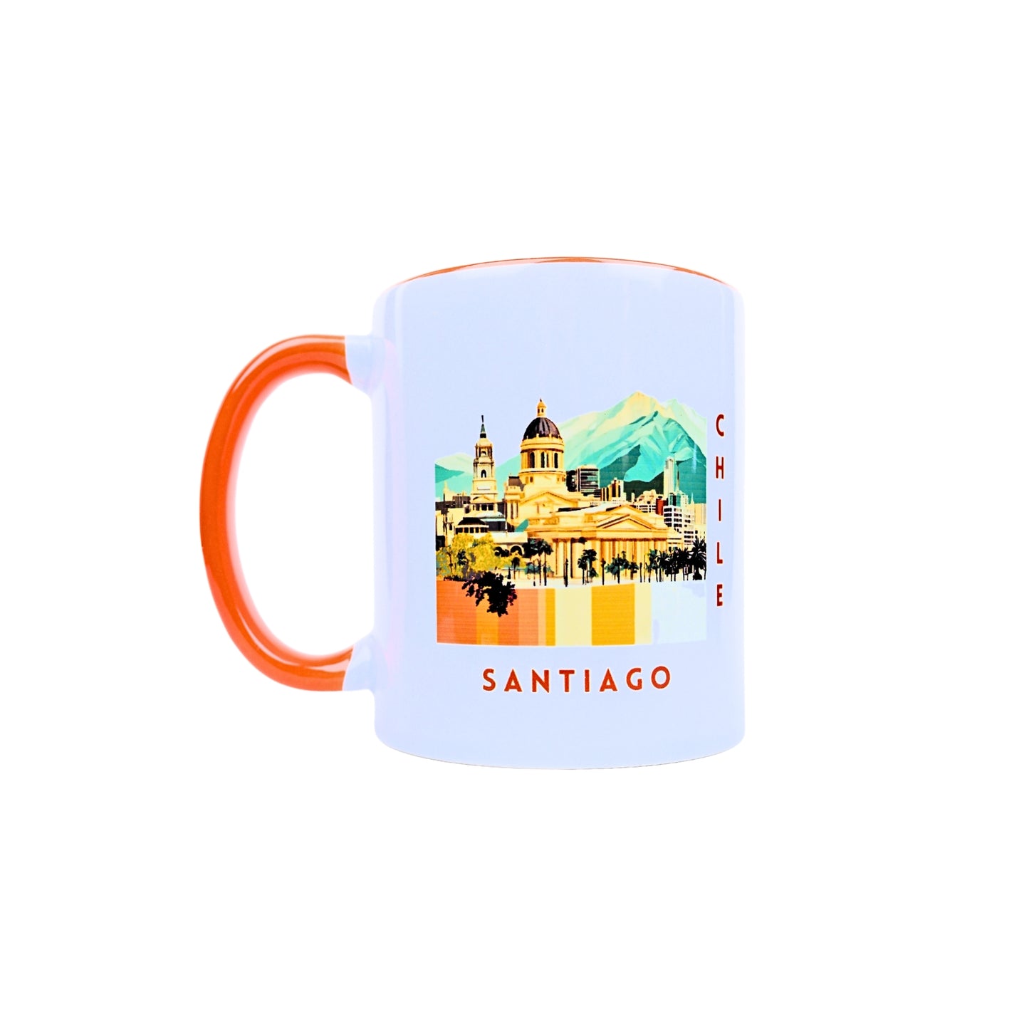 Taza De Cerámica Chile 300 Ml Santiago