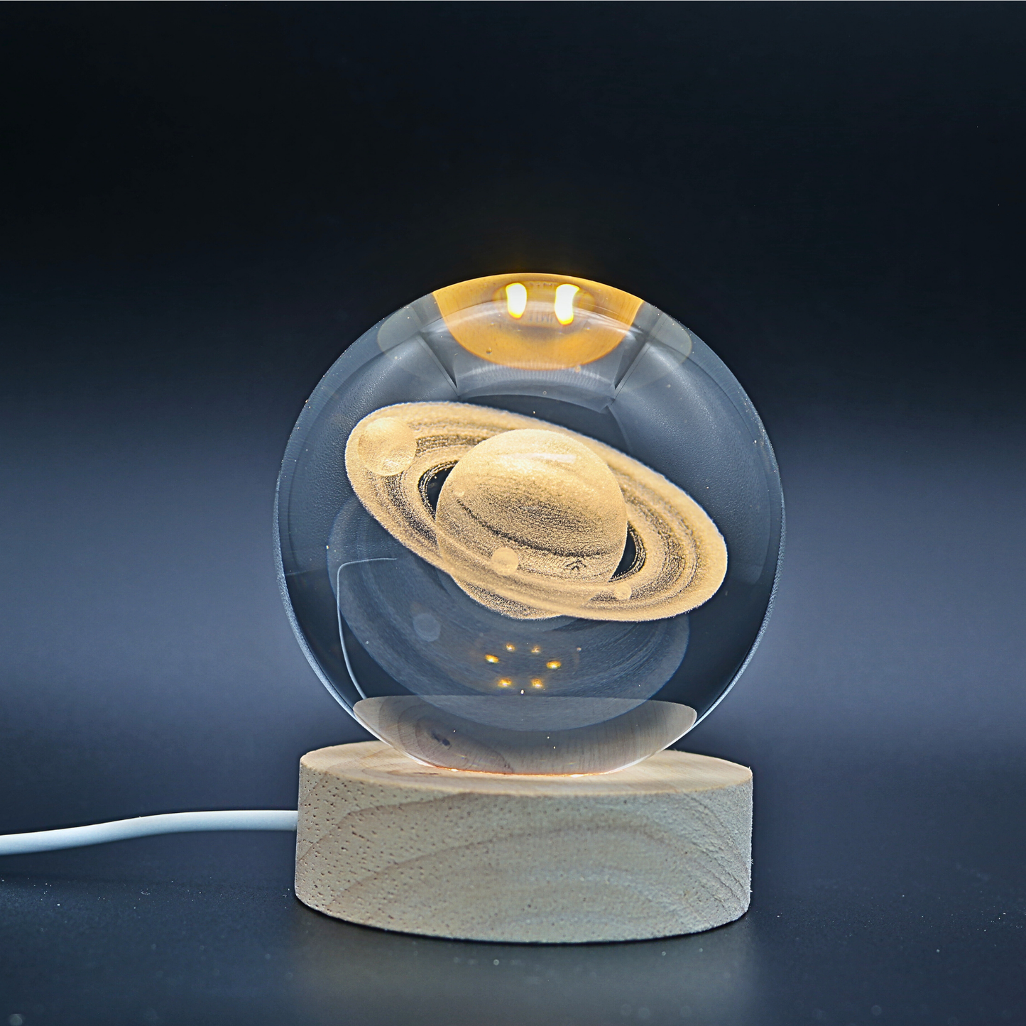 Embalaje Lampara Bola De Cristal LED Saturno 30 Unidades