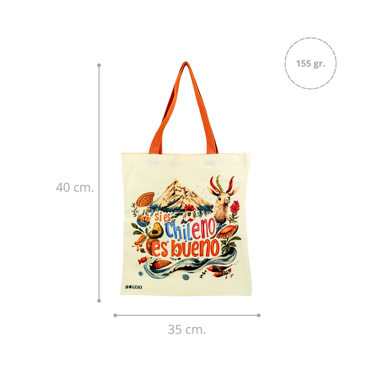 Pack 12 Tote Bag Lona Chile Si Es Chileno Es Bueno
