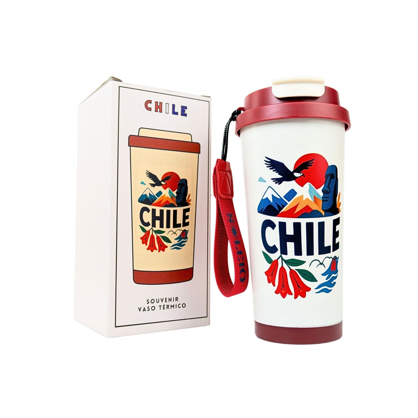 Vaso Térmico Souvenir Chile 500 ml
