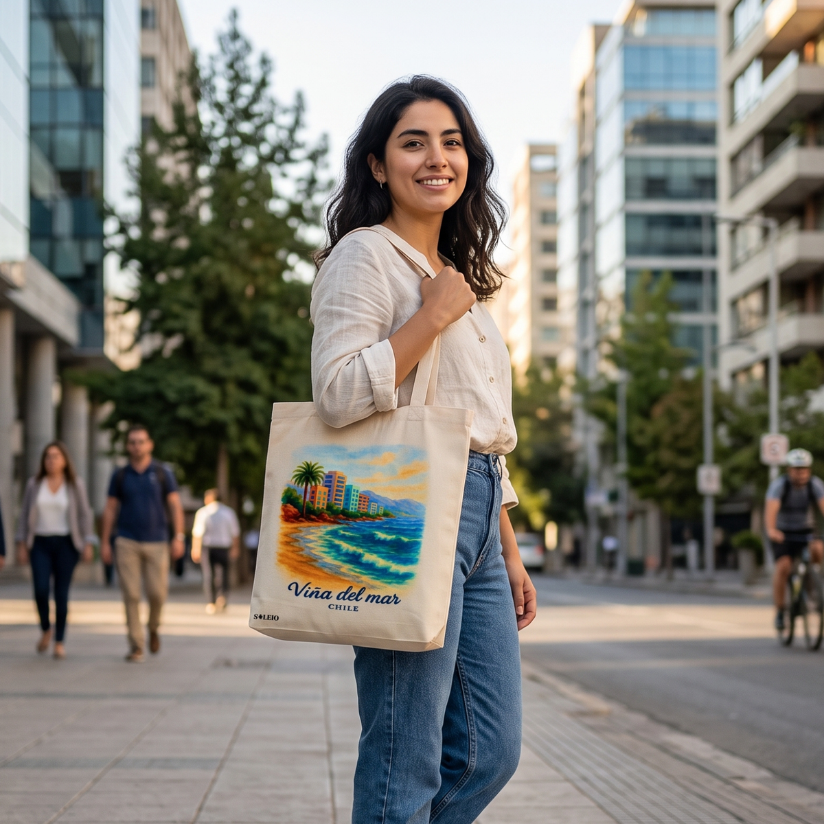 Pack 12 Tote Bag Lona Chile Viña Del Mar