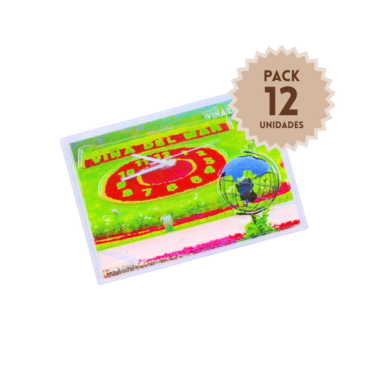 Pack 12 Imanes Resina 3D Chile Viña del Mar